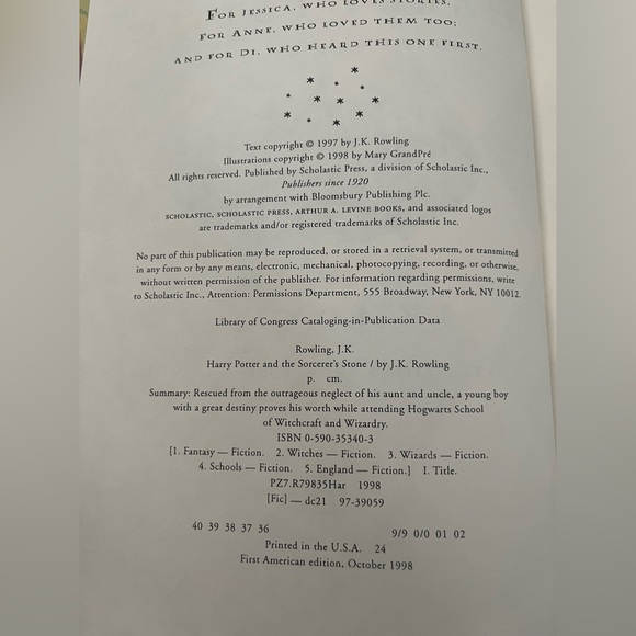 Harry Potter First Edition Hard Cover(4)EUC Highly Collectible valued over $3500 - Picture 4 of 14